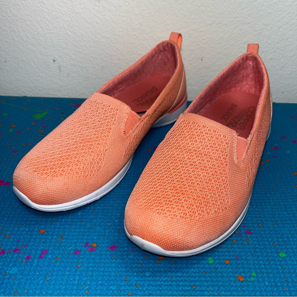 Copper Fit Balance Merry Mesh Womens Size 7 Slip On Walkinh Yoga Shoes Sneakers